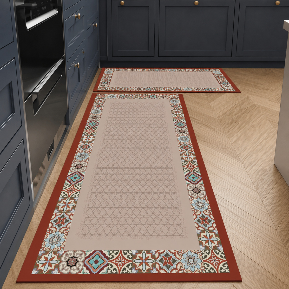 Tapis de cuisine | Rouge