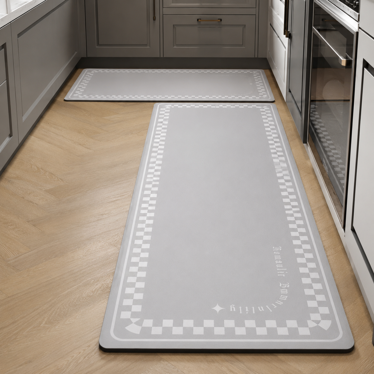 Tapis de cuisine | Gris clair