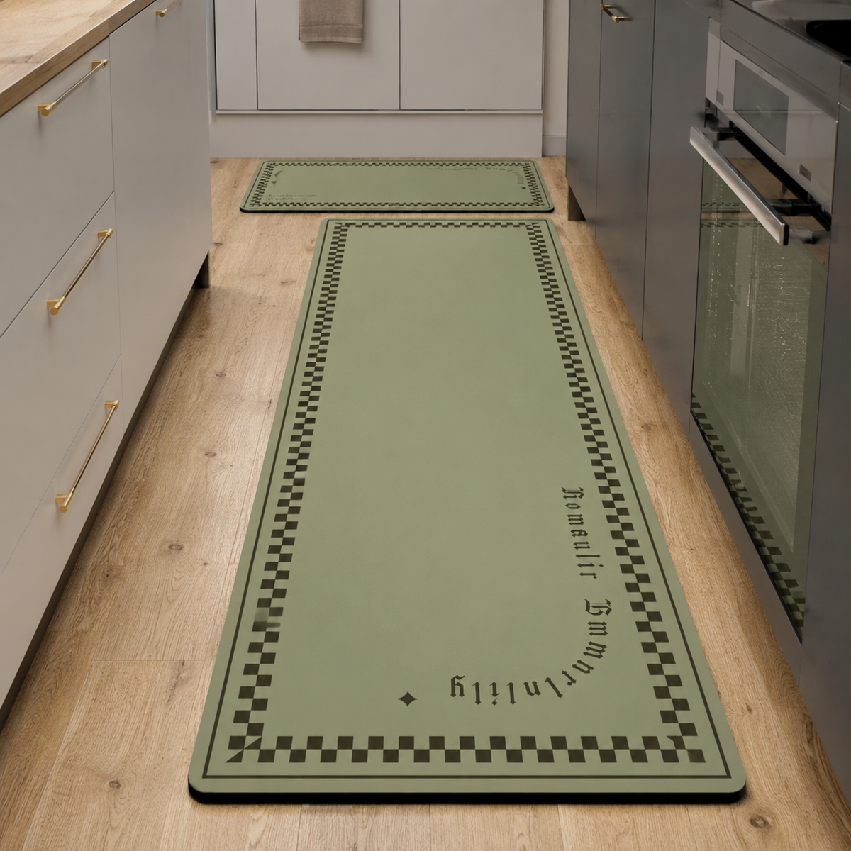 Tapis de cuisine | Vert olive
