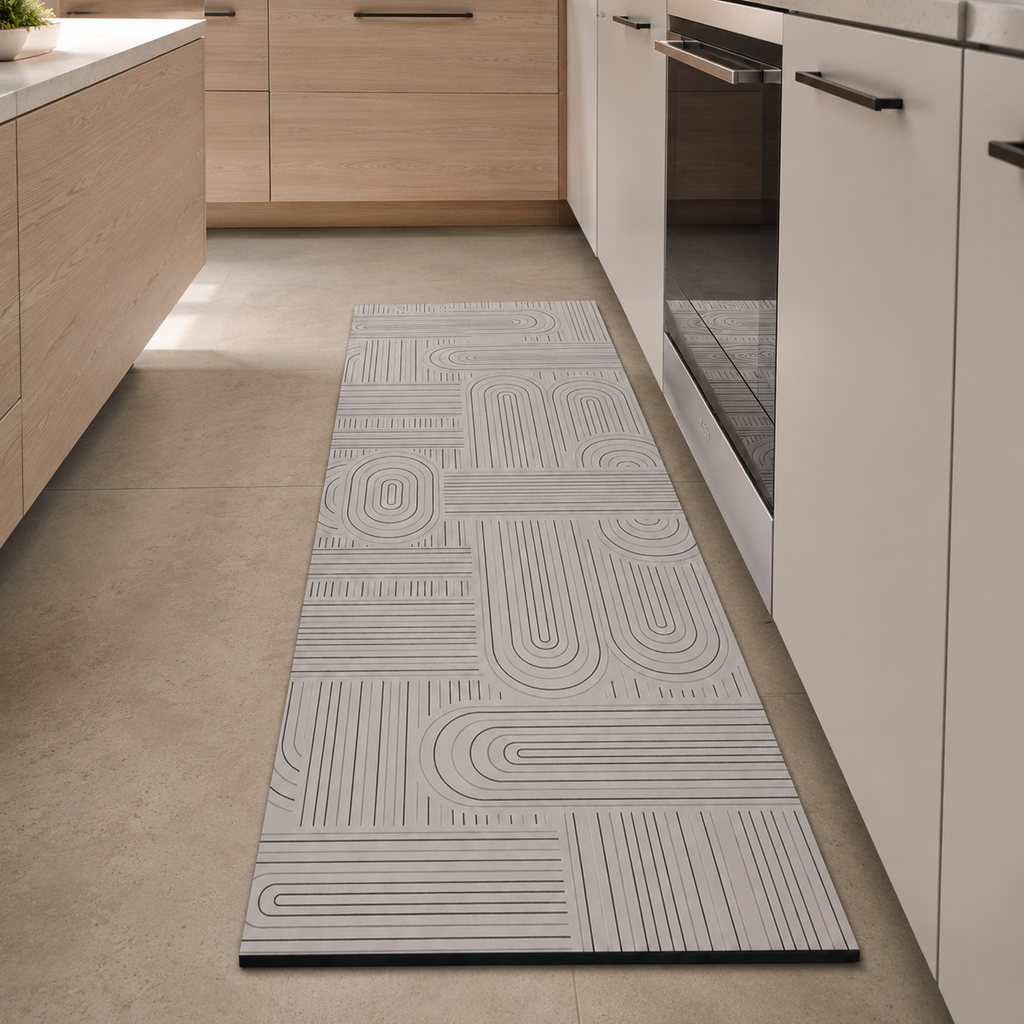 Tapis de cuisine | Motif beige