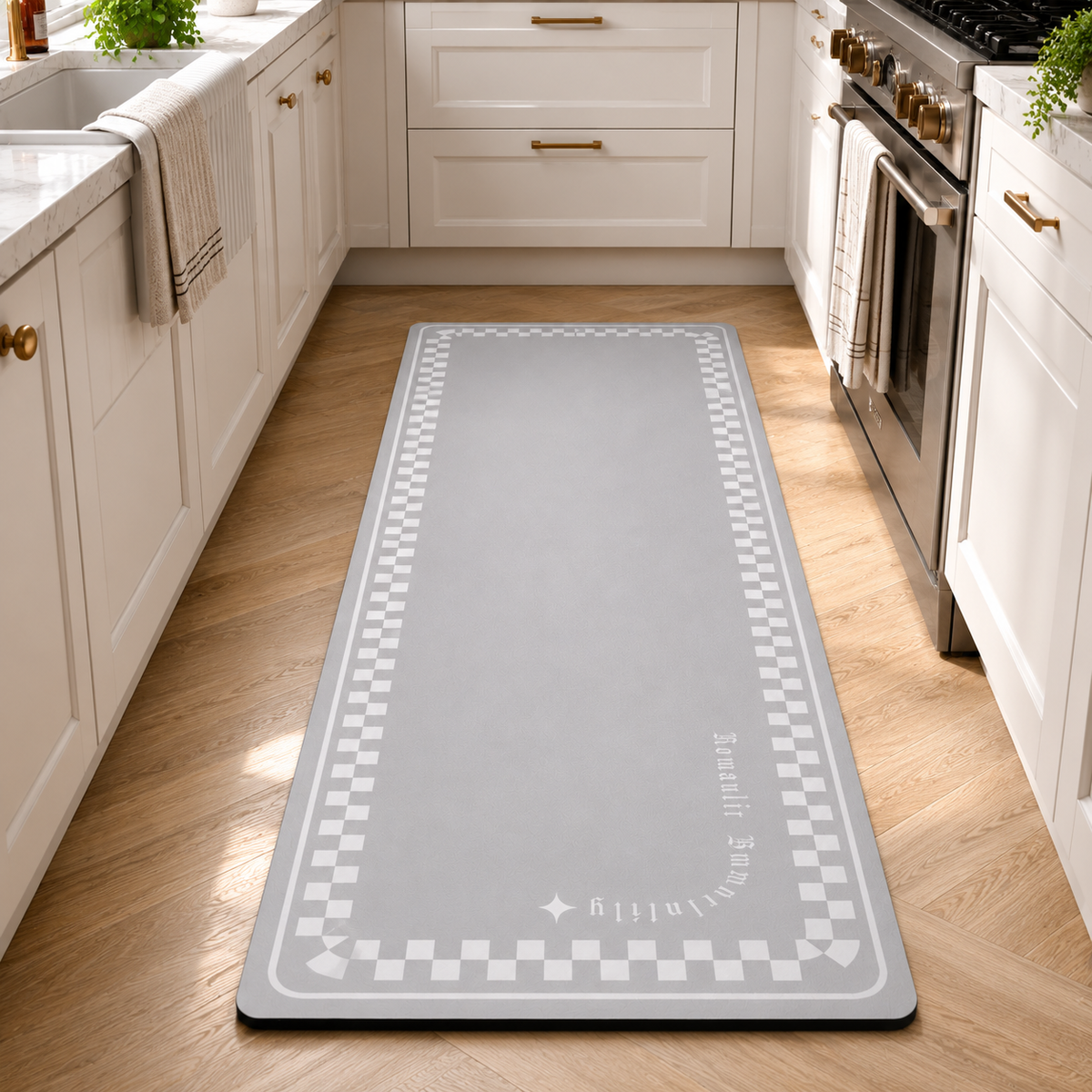 Tapis de cuisine | Gris clair