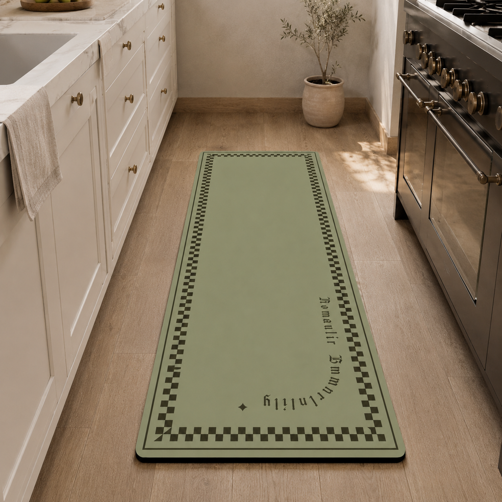 Tapis de cuisine | Vert olive