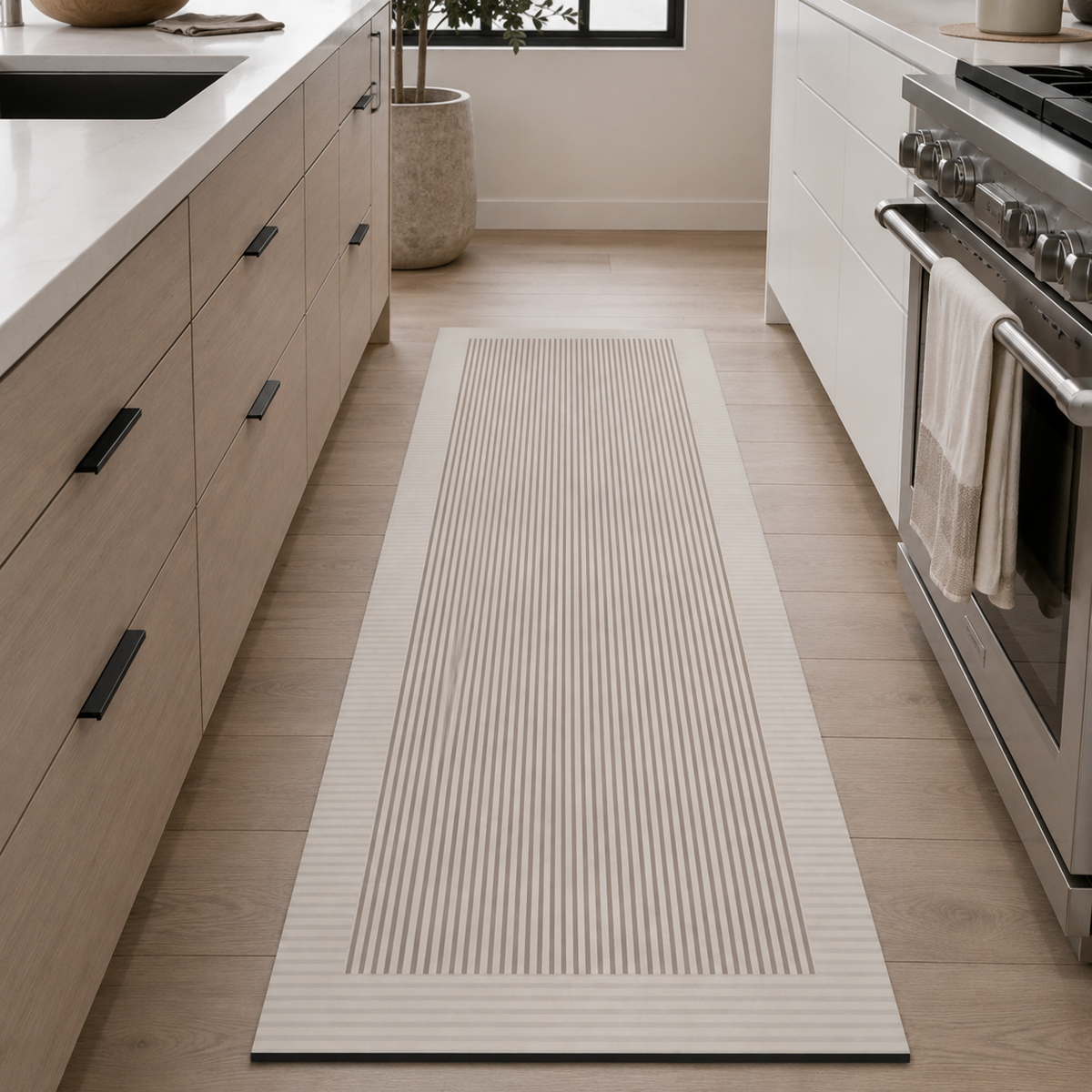 Tapis de cuisine | Rayures fines