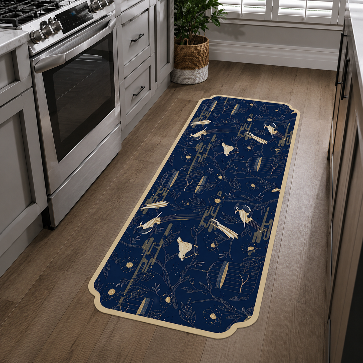 Tapis de cuisine | Bleu nuit