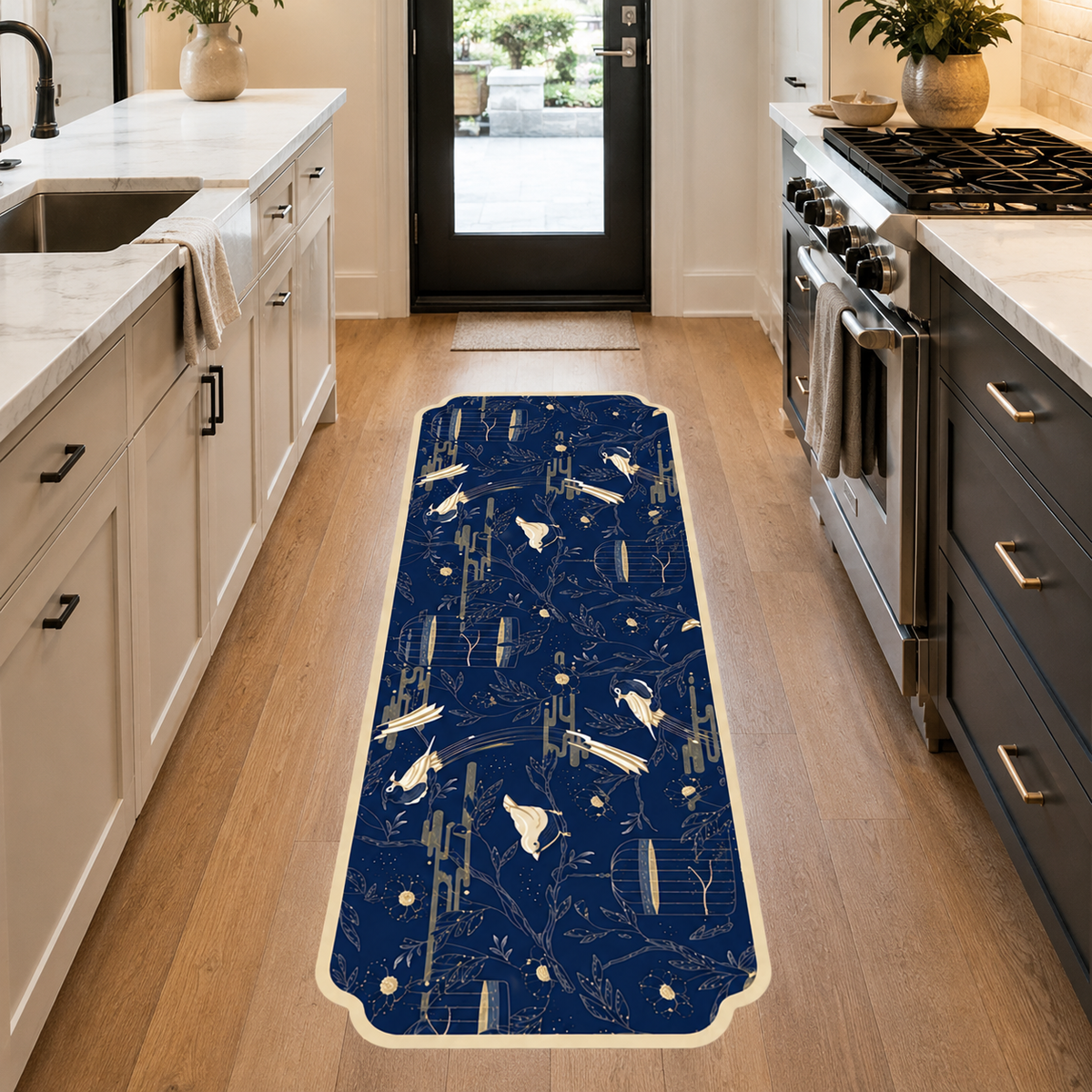 Tapis de cuisine | Bleu nuit