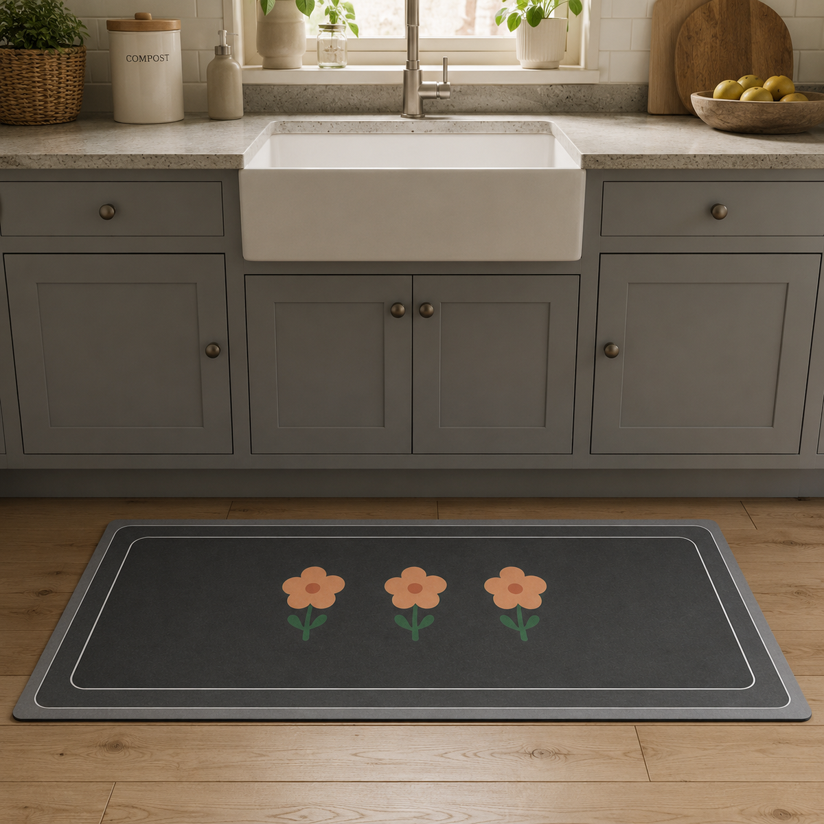 Tapis de cuisine | Fleurs