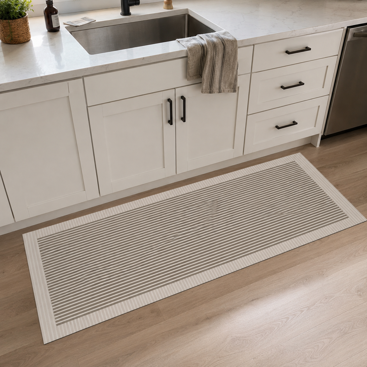 Tapis de cuisine | Rayures fines