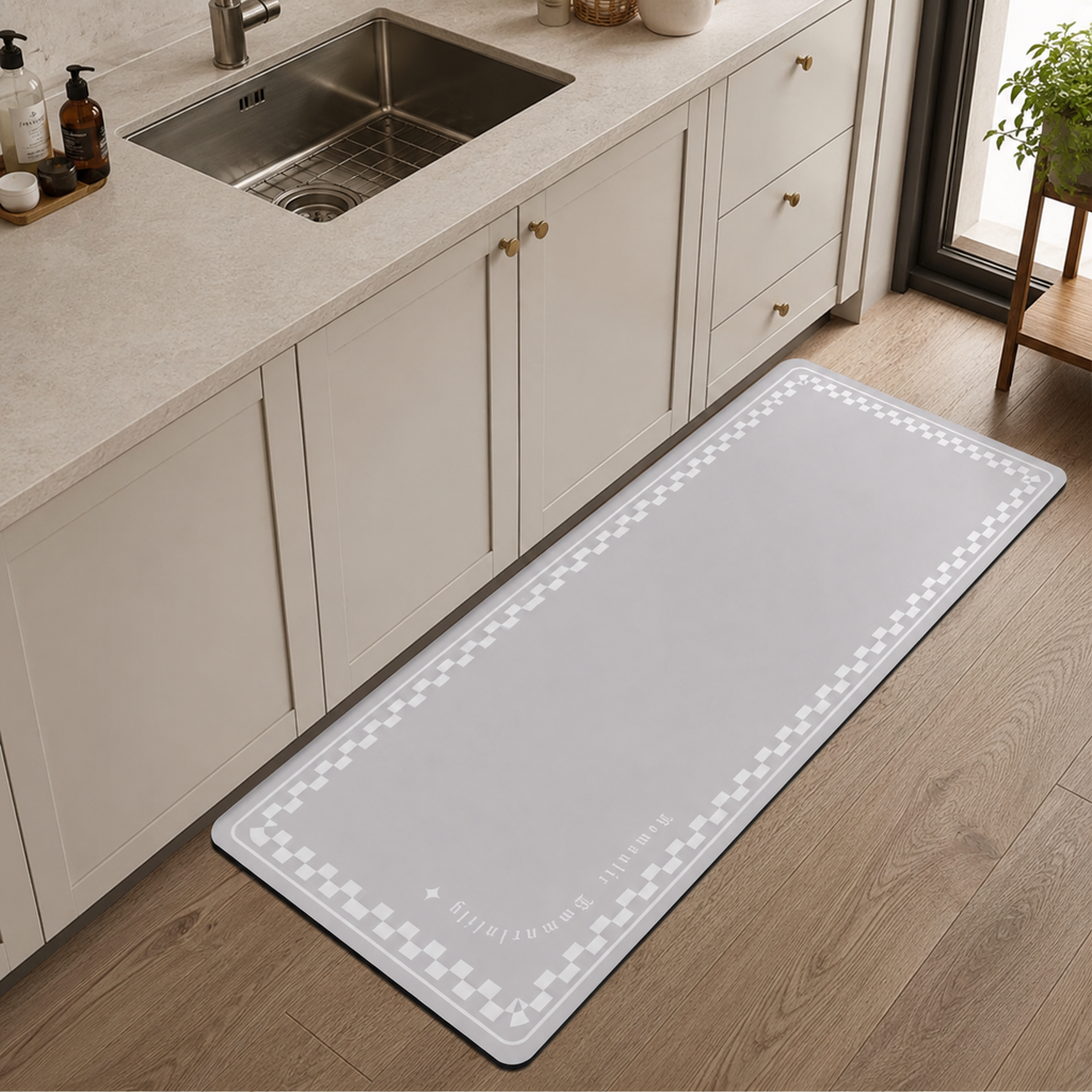 Tapis de cuisine | Gris clair