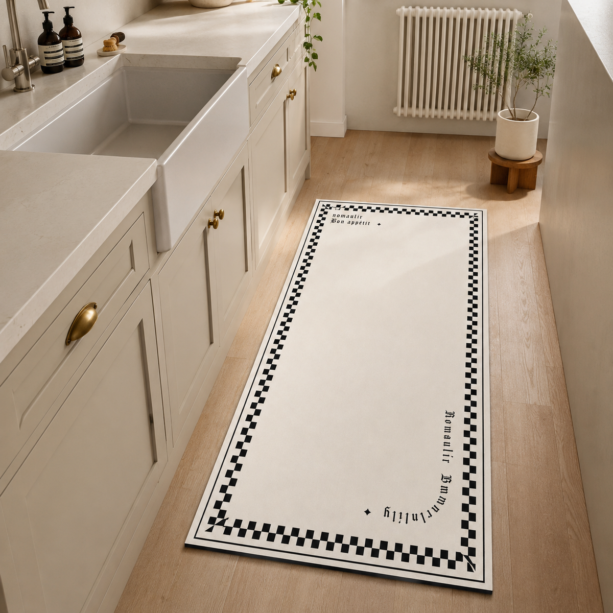 Tapis de cuisine | Damier