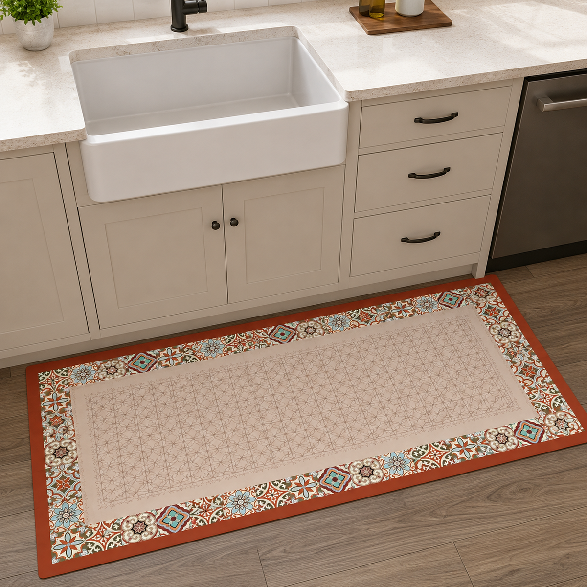 Tapis de cuisine | Rouge