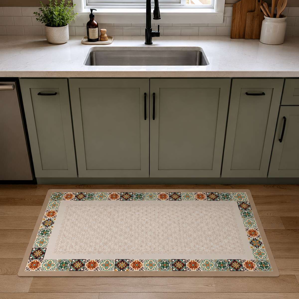 Tapis de cuisine | Bordure