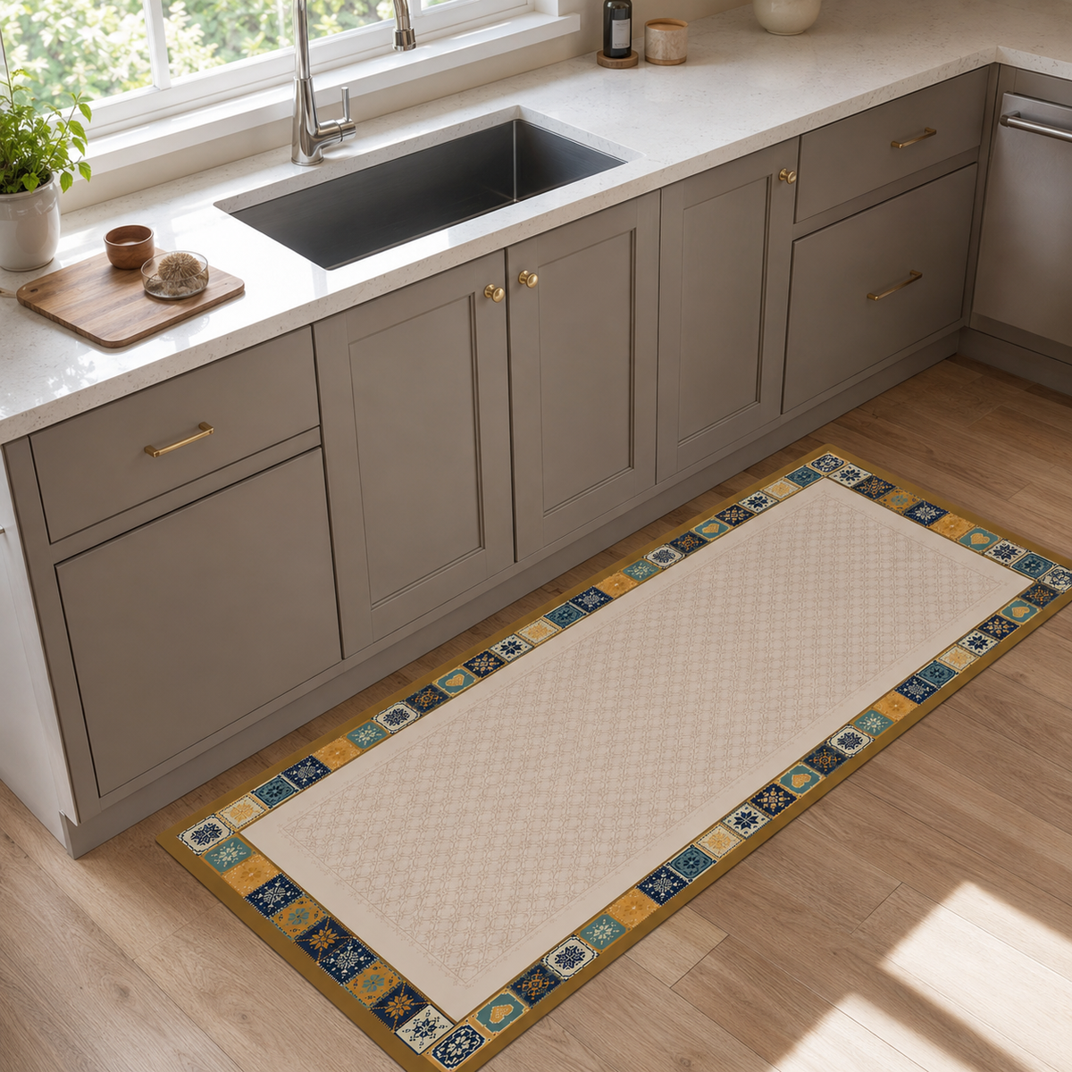 Tapis de cuisine | Jaune