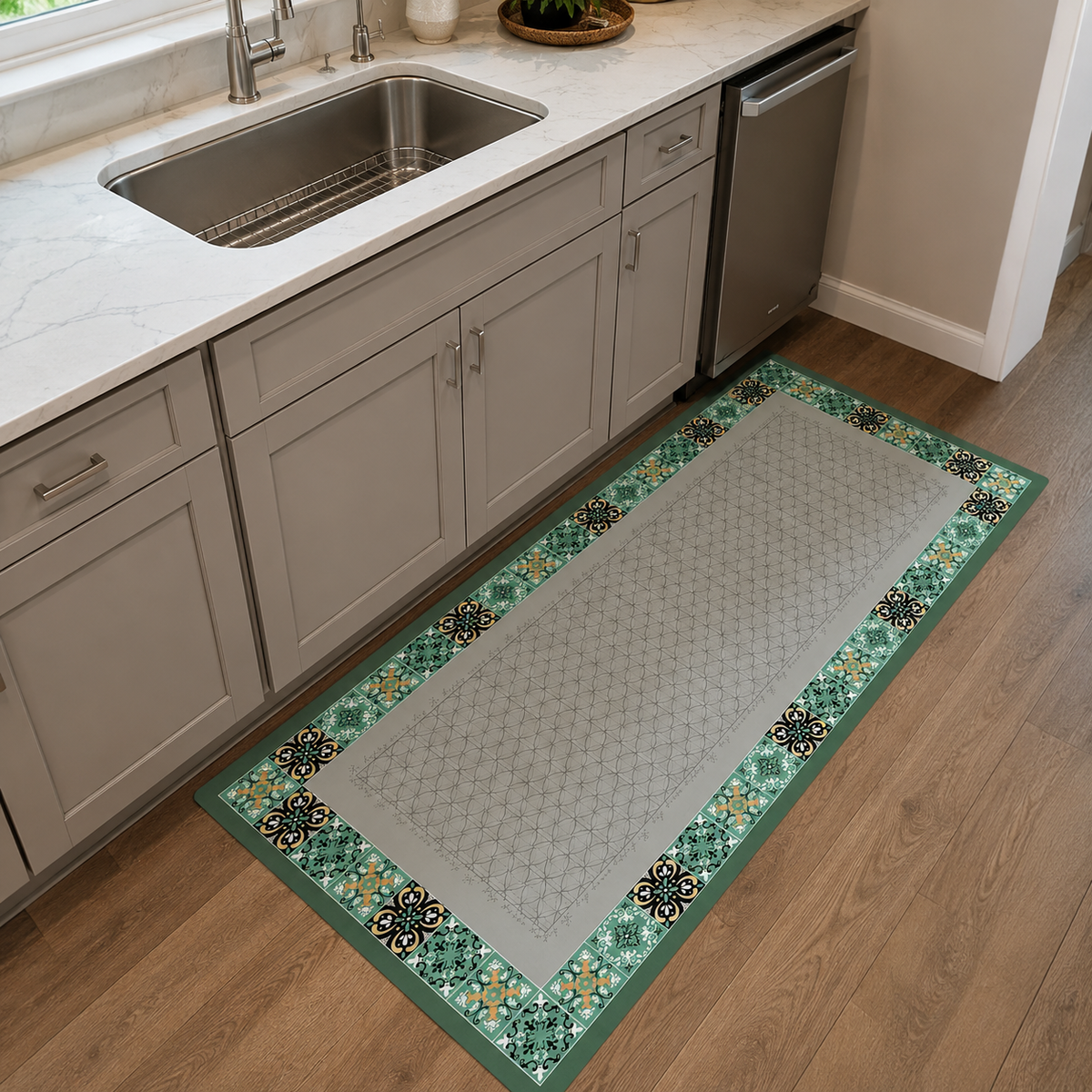 Tapis de cuisine | Vert
