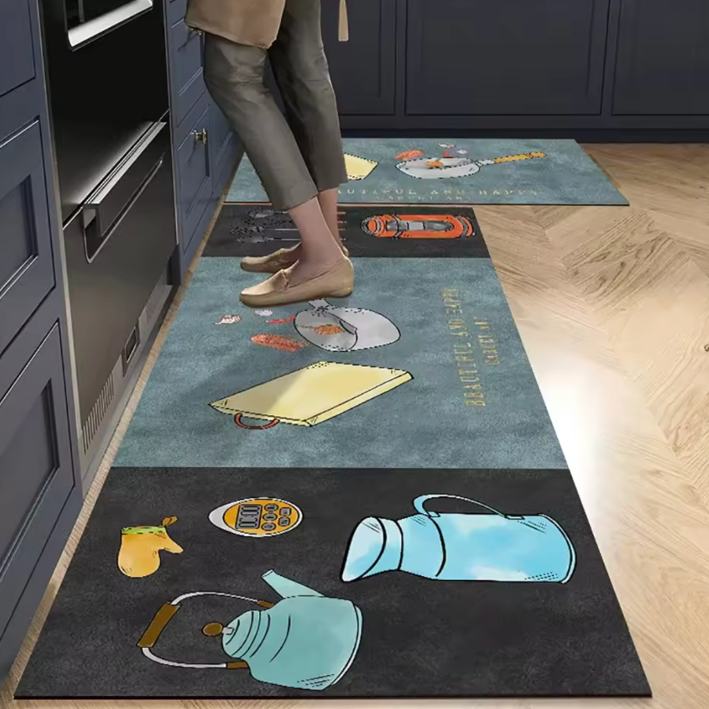 Tapis de cuisine antidérapant accessoires