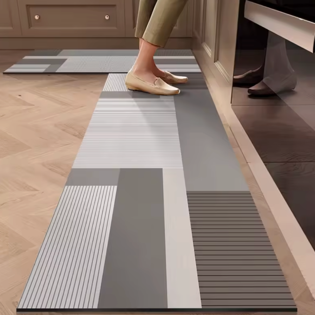 Tapis de cuisine antodérapant contemporain
