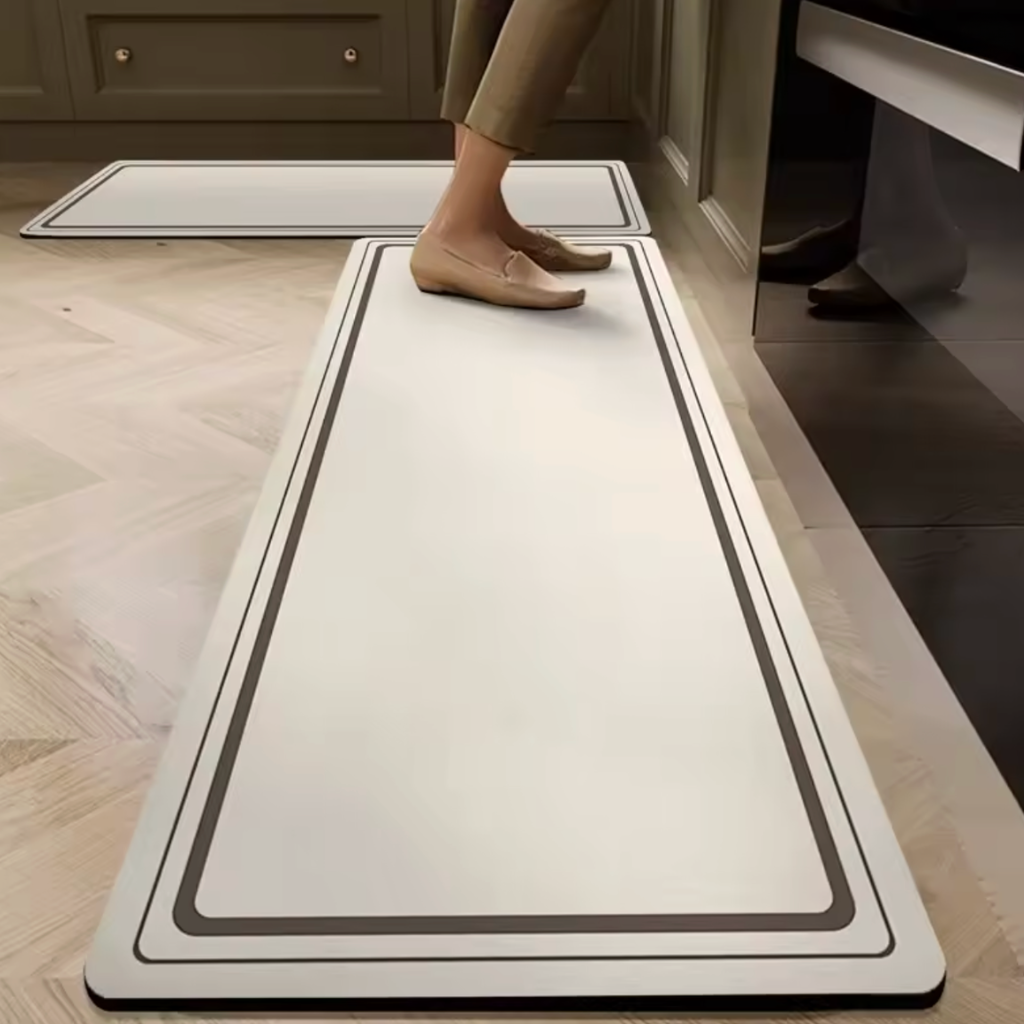 Tapis de cuisine antidérapant double bordure