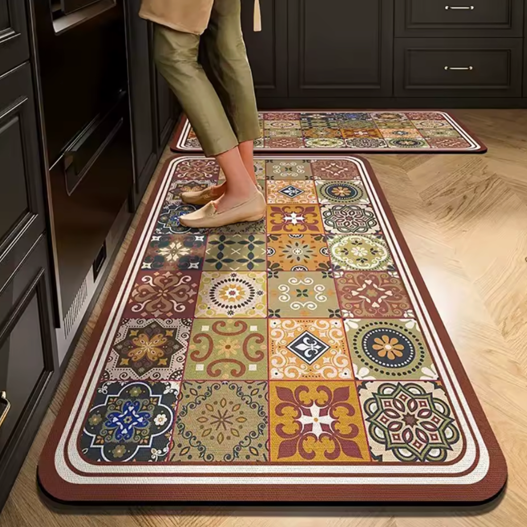 Tapis de cuisine antidérapant mosaÏque