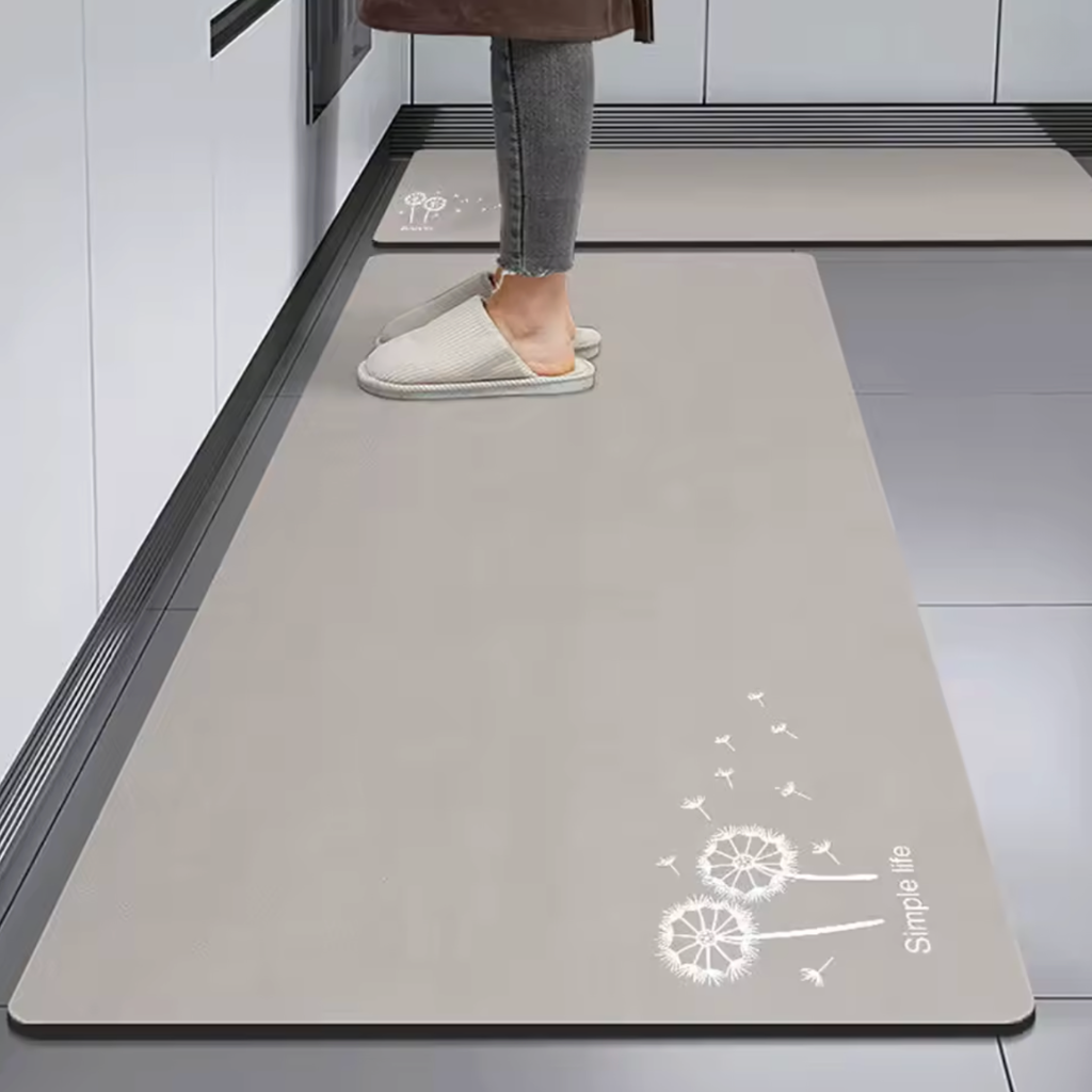 Tapis de cuisine antidérapant pissenlit