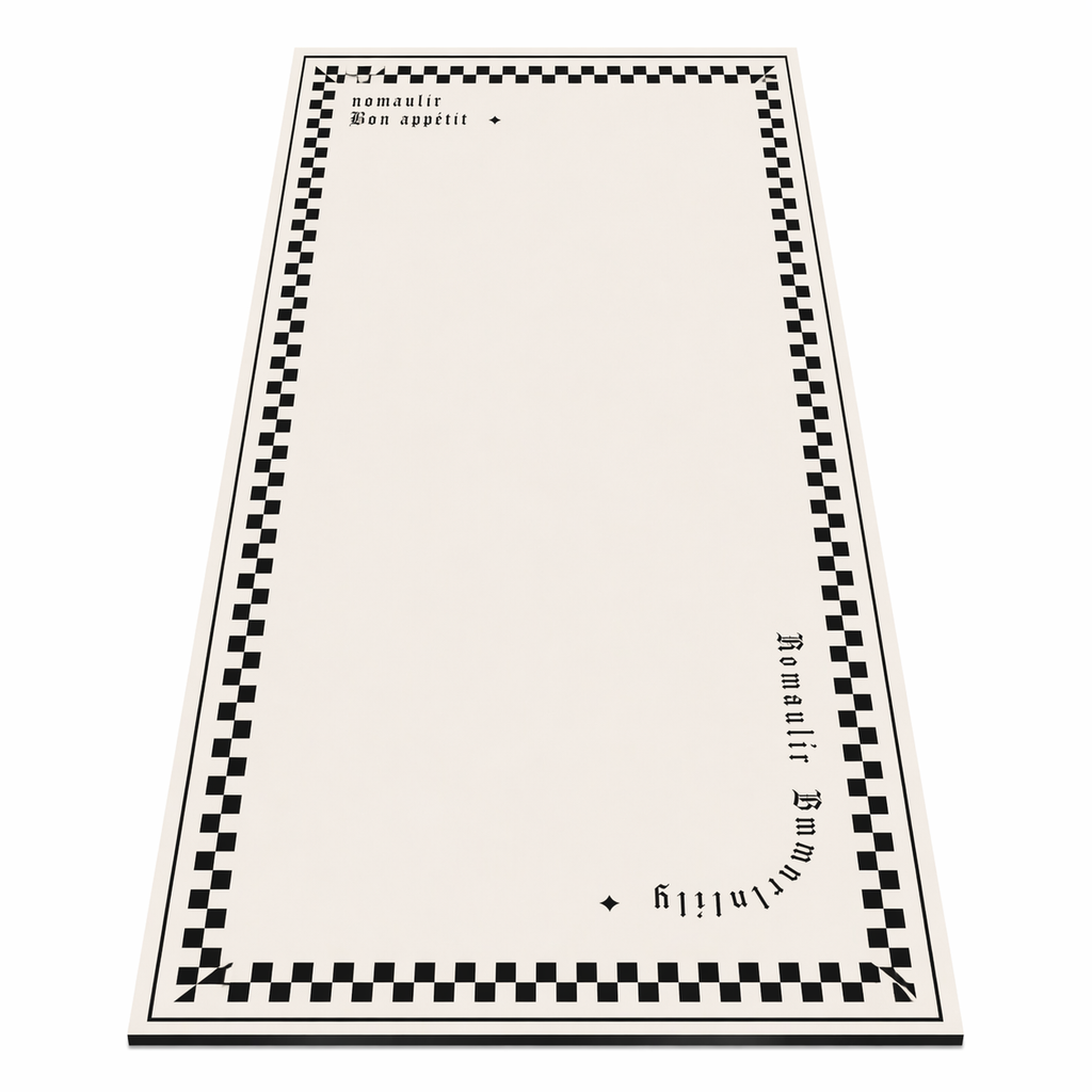 Tapis de cuisine damier