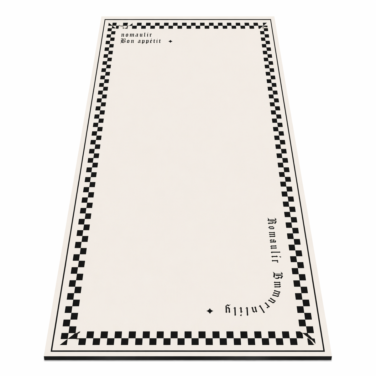 Tapis de cuisine damier