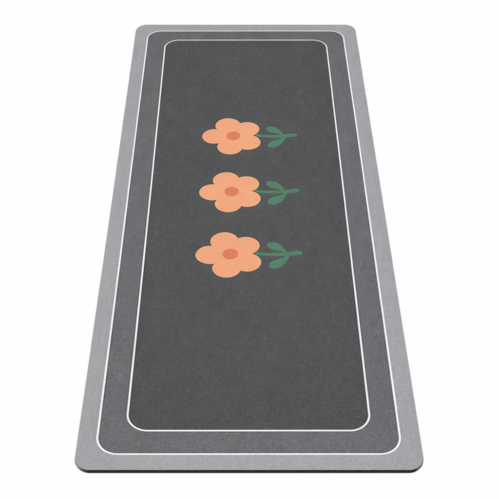 Tapis de cuisine fleurs