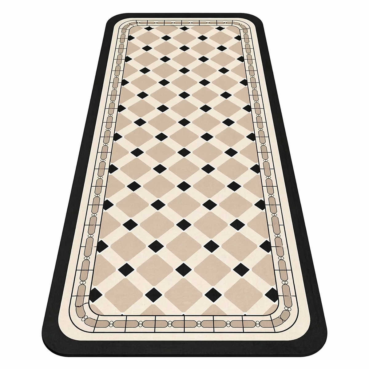 Tapis de cuisine losanges