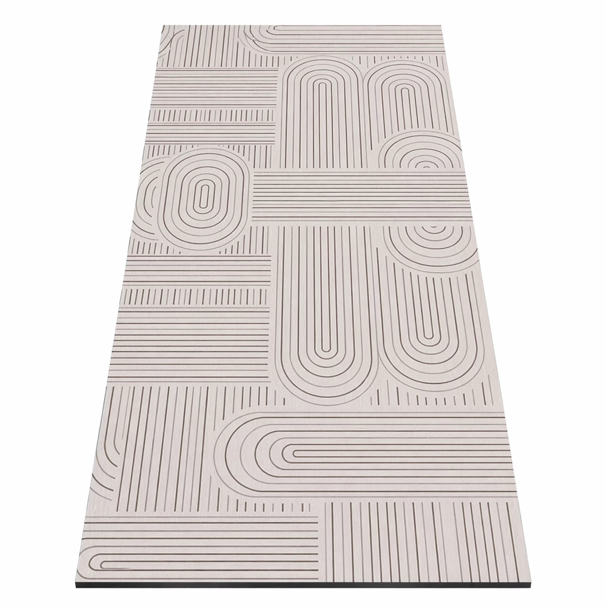 Tapis de cuisine motif beige