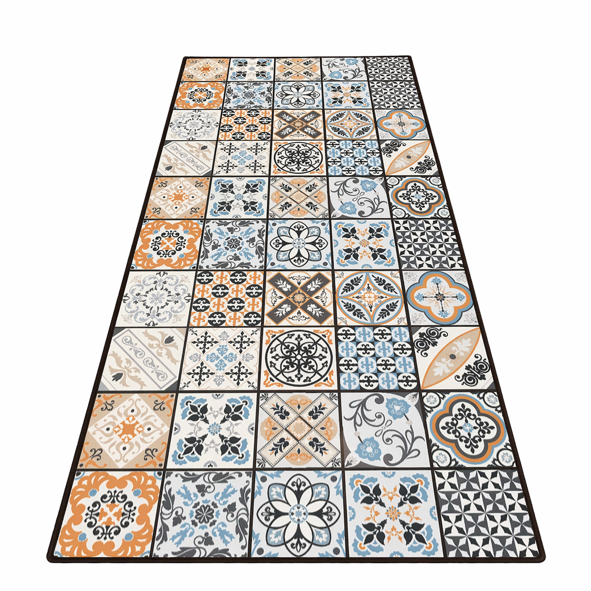 Tapis de cuisine orange
