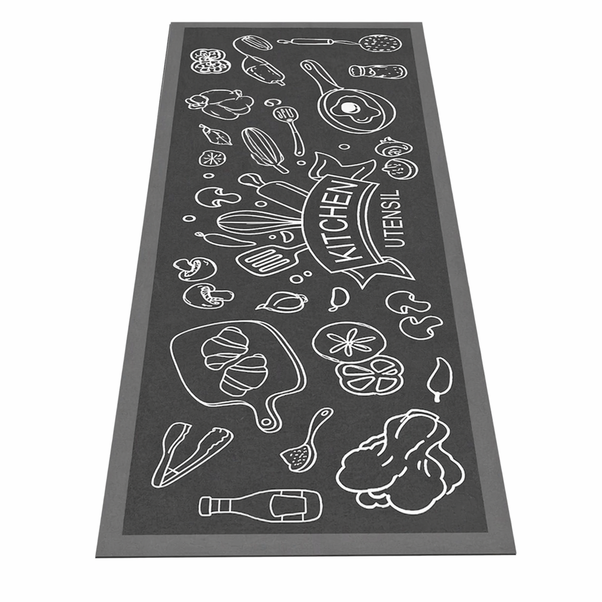 Tapis de cuisine ustensiles